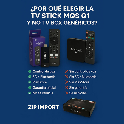 Android Tv Stick MQS Q1 [100% Programada] + [Regalo sorpresa]