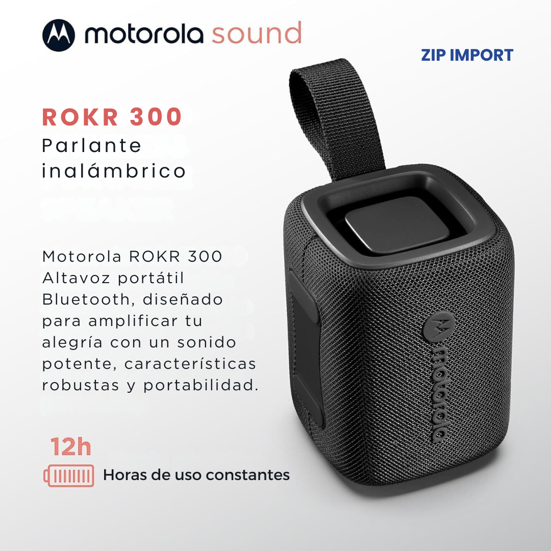 Parlante Motorola 7W Alta Potencia Modelo 2025 + [Regalo Sorpresa]